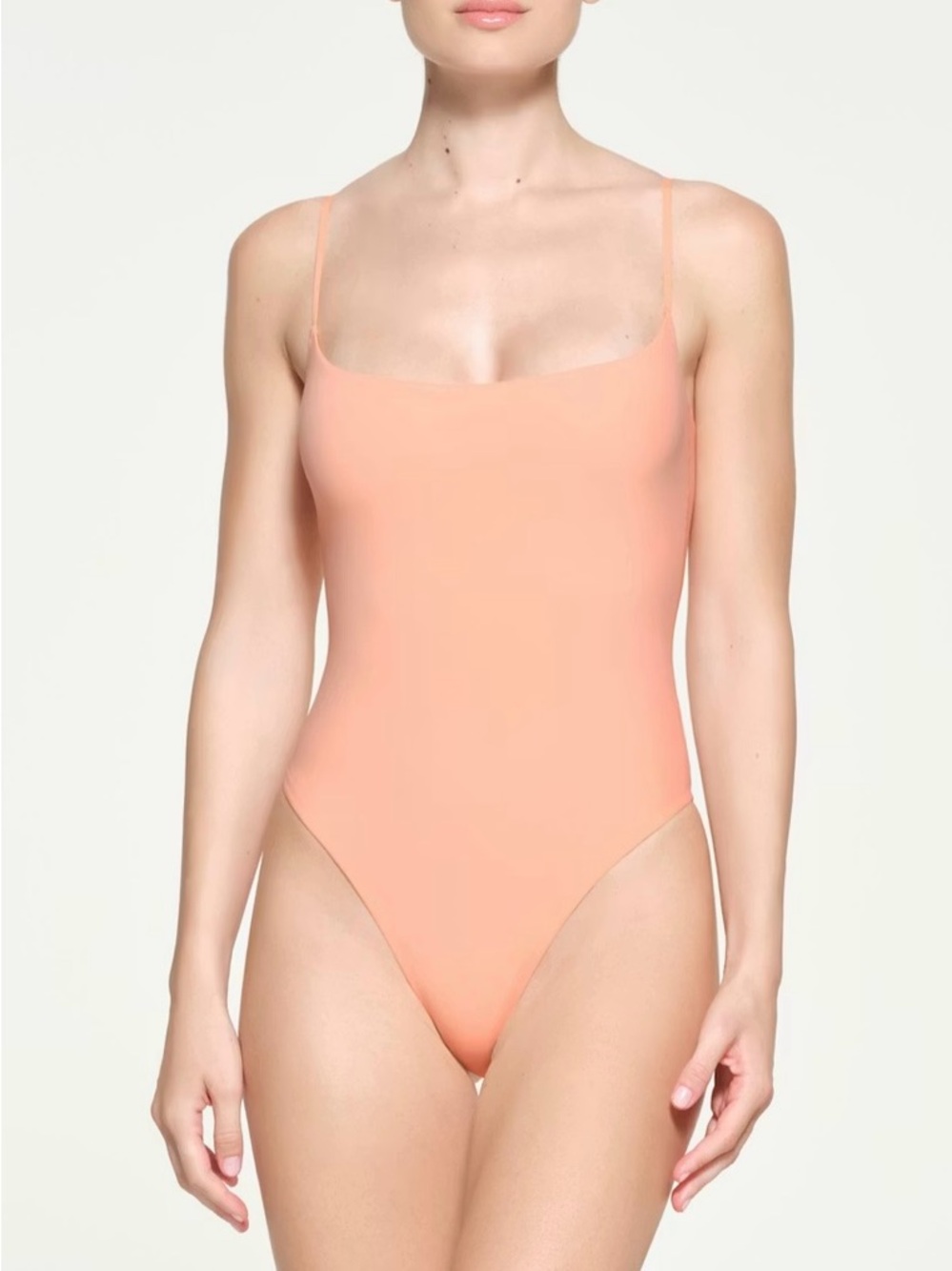 Skims Women's Ribbed Tank Bodysuit  color is Sedona NWT